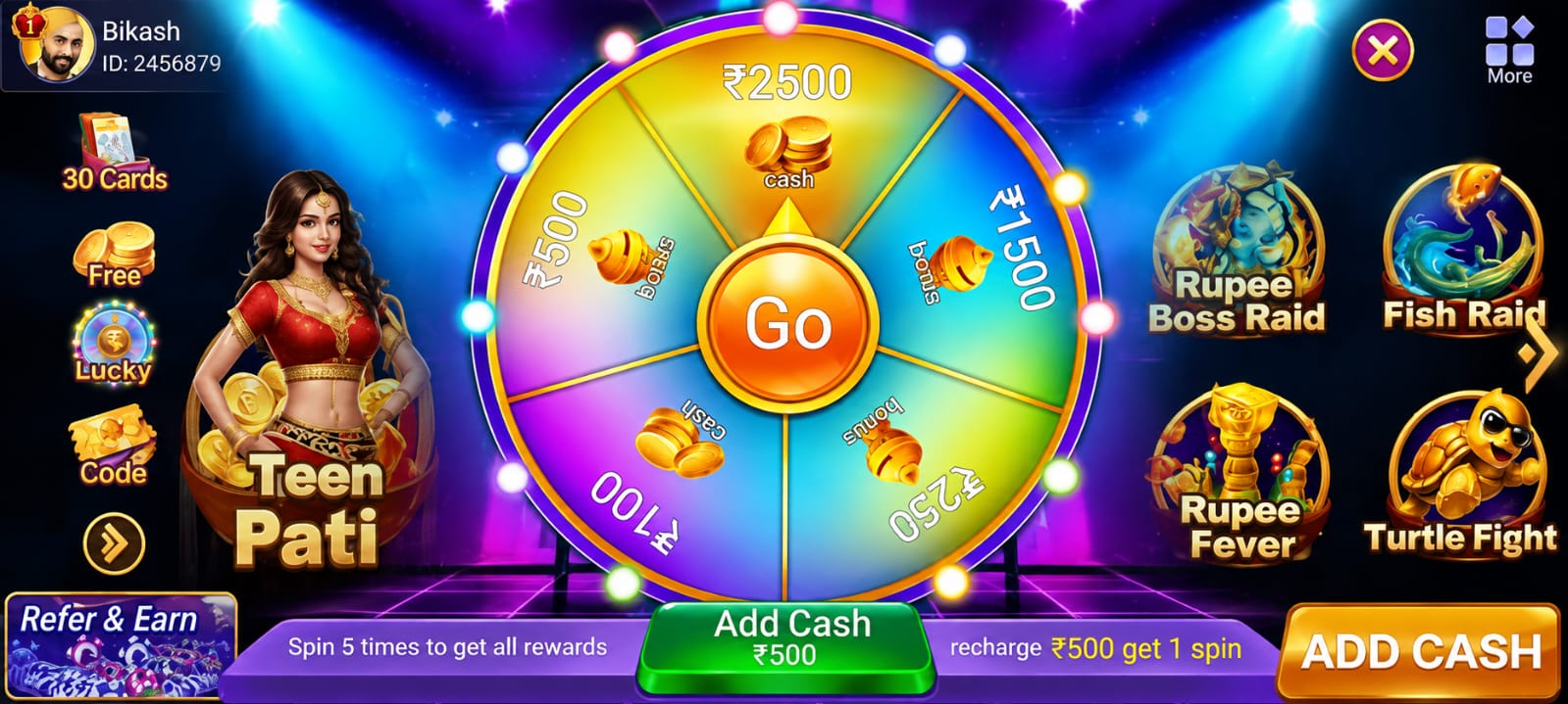Premium Rewards & Bonus - Teen Patti Master